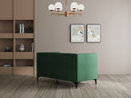Modern 3 Seater Oslo Sofa With Black Metal Legs
