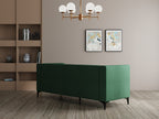 Modern 3 Seater Oslo Sofa With Black Metal Legs