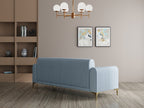 Modern 3-Seater Sofa With Metal Legs