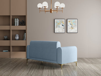 Modern 3-Seater Sofa With Metal Legs