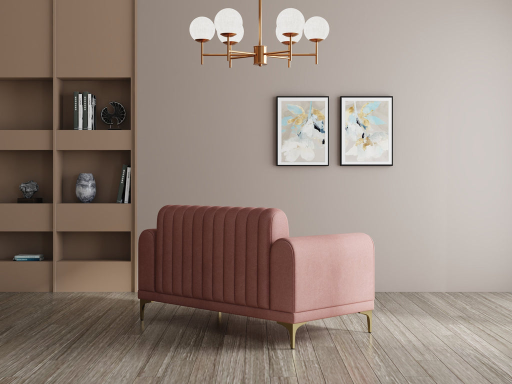 Modern 3-Seater Sofa with Matt Black Legs