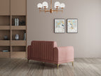 Modern 3-Seater Sofa with Matt Black Legs