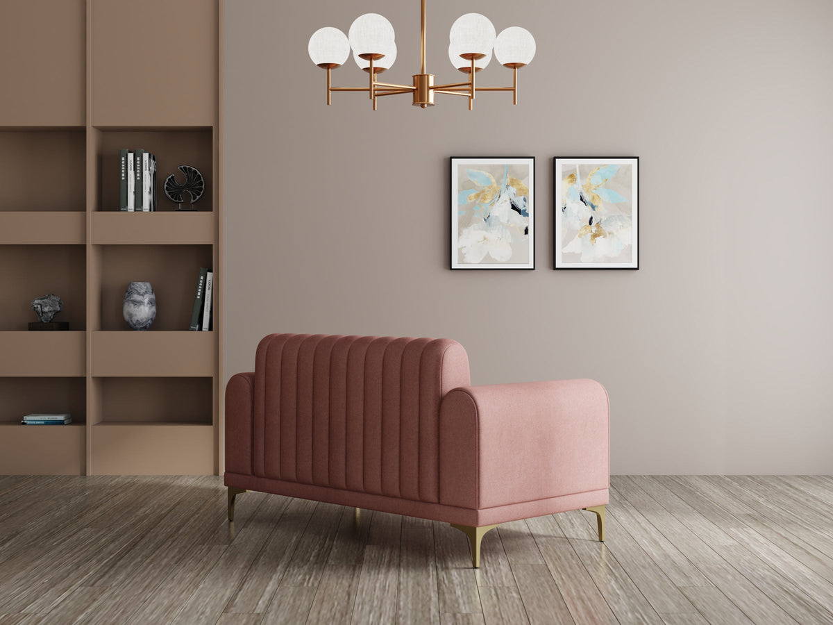 Modern 3-Seater Sofa with Matt Black Legs