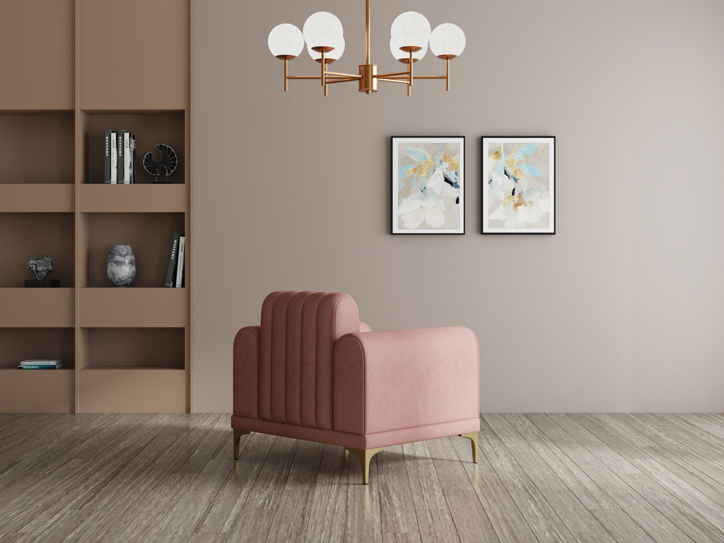 Modern 3-Seater Sofa with Matt Black Legs
