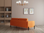 Modern 3 Seater Sofa With Sleek Metal Legs