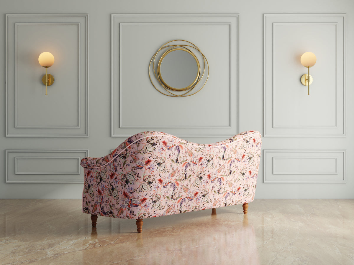 Modern 3 Seater Sofa – Clean Lines And Coco Walnut Legs