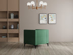 Modern 3 Seater Oslo Sofa With Black Metal Legs