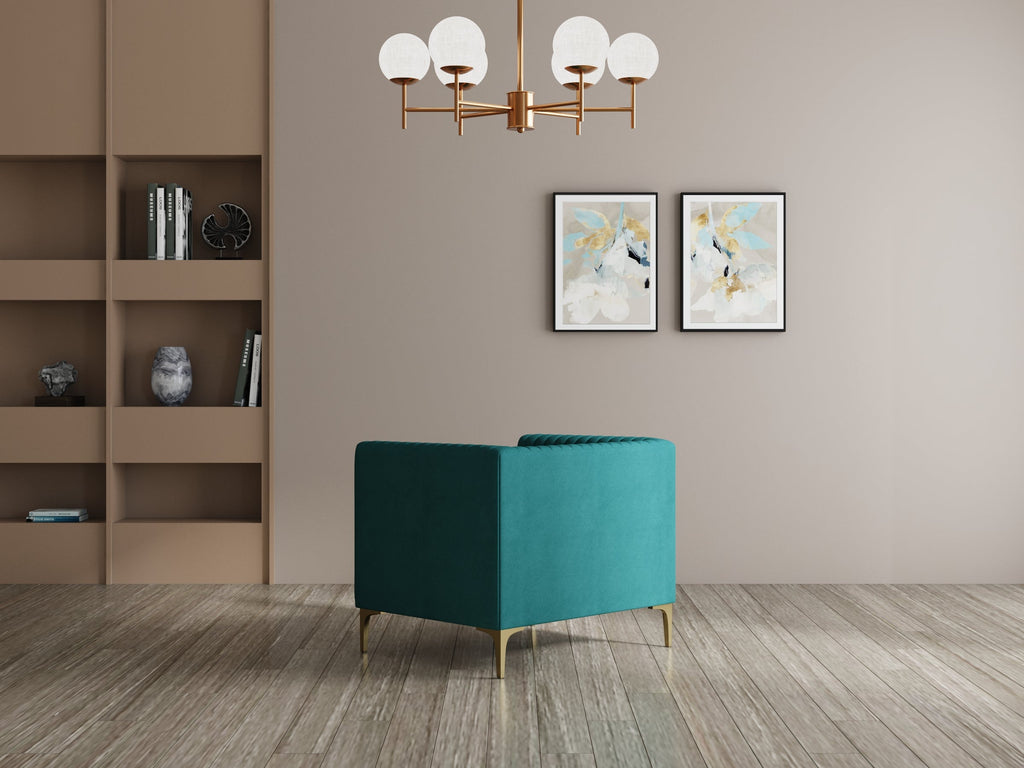 Modern 3-Seater Sofa With Sleek Black Metal Legs