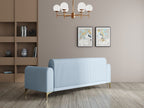 Modern 3-Seater Sofa With Metal Legs