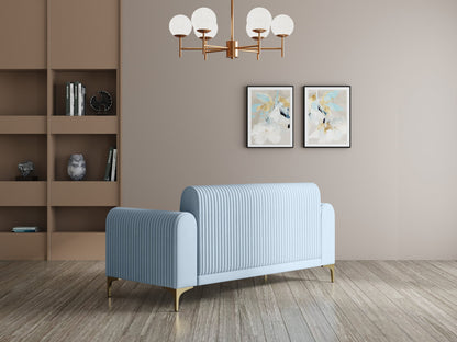 Modern 3-Seater Sofa With Metal Legs