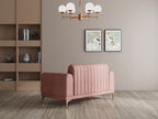 Modern 3-Seater Sofa with Matt Black Legs