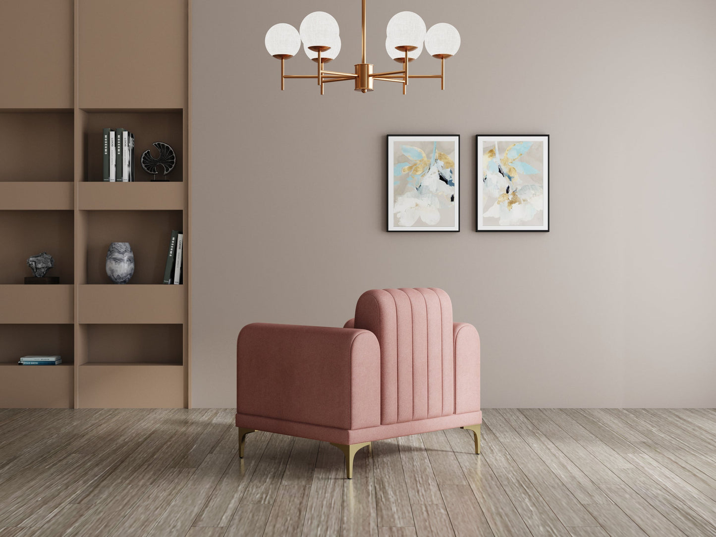 Modern 3-Seater Sofa with Matt Black Legs