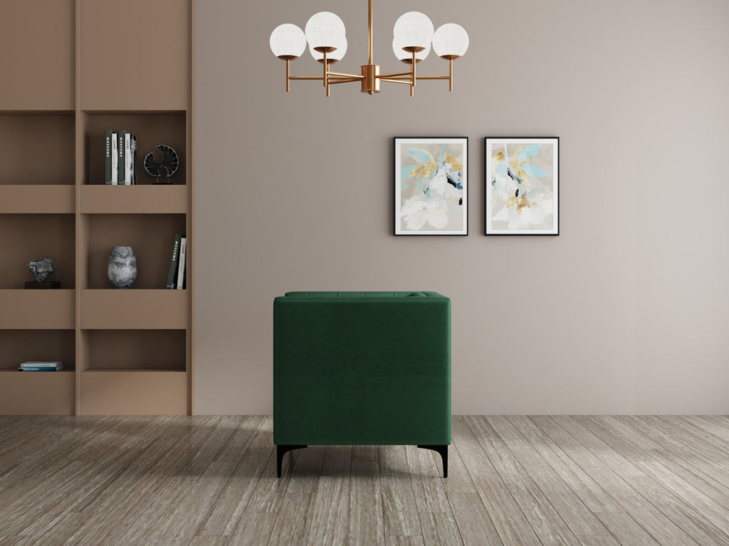Modern 3 Seater Oslo Sofa With Black Metal Legs