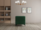 Modern 3 Seater Oslo Sofa With Black Metal Legs
