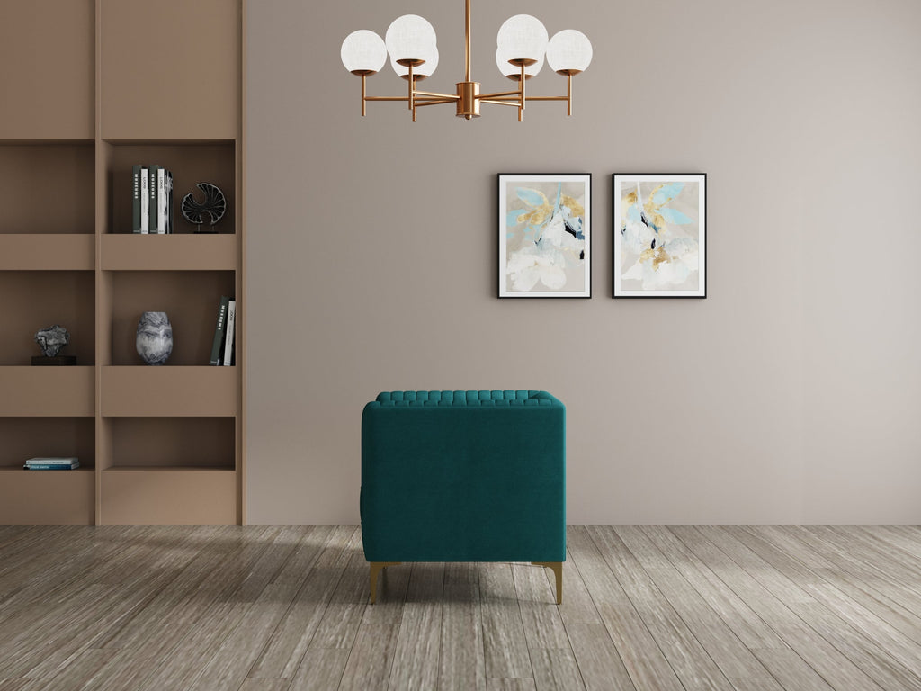 Modern 3-Seater Sofa With Sleek Black Metal Legs