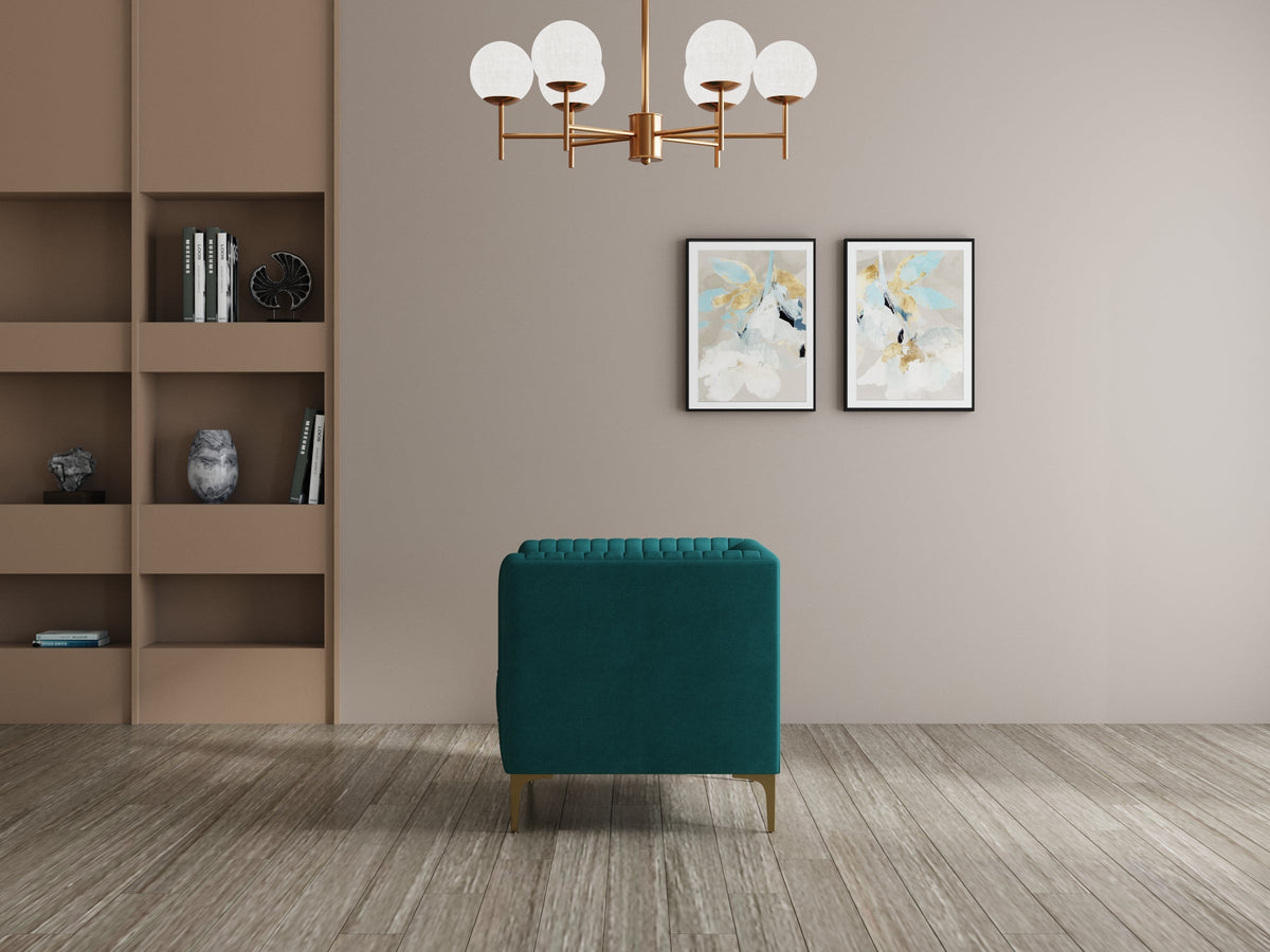 Modern 3-Seater Sofa With Sleek Black Metal Legs