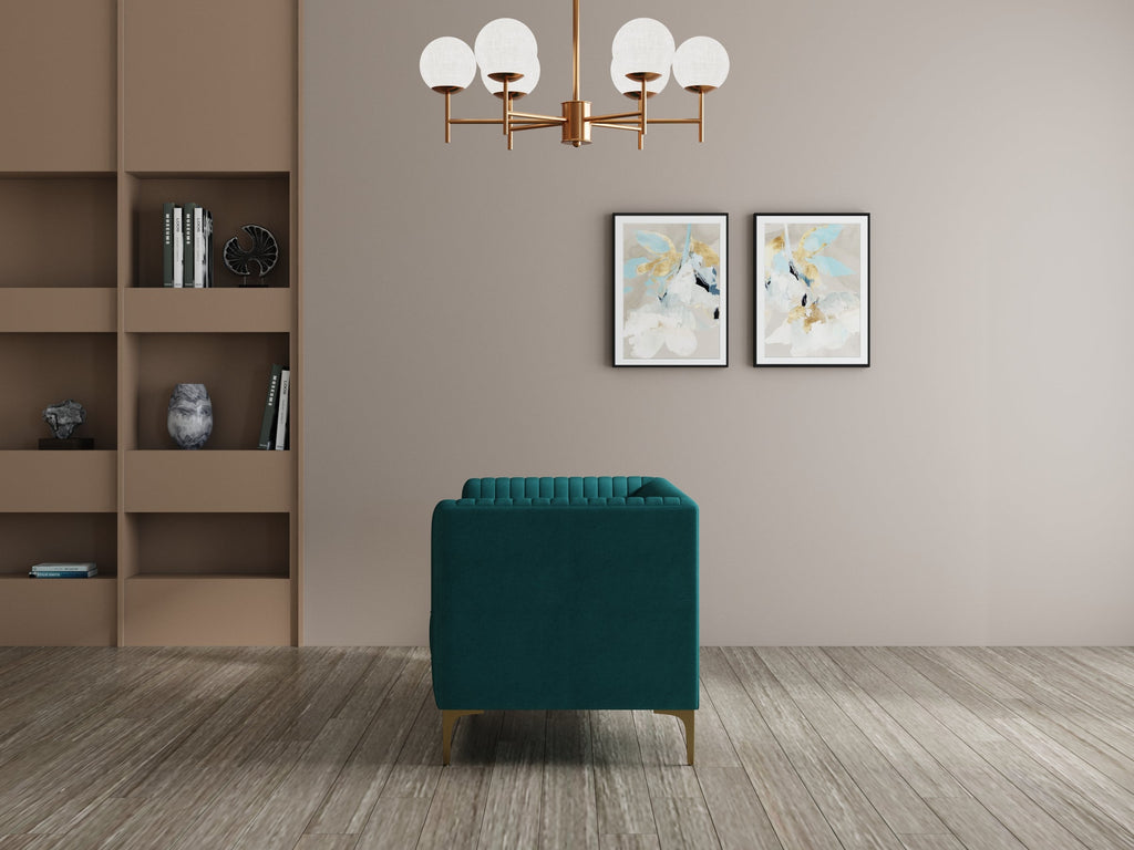 Modern 3-Seater Sofa With Sleek Black Metal Legs