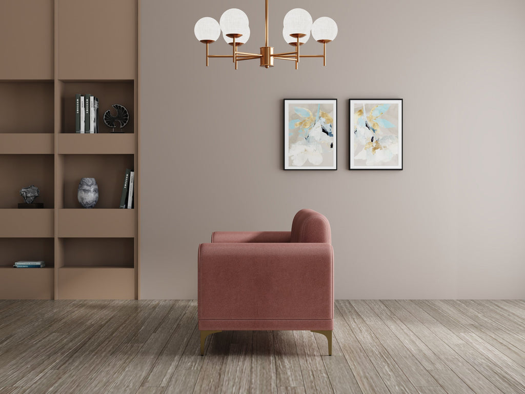 Modern 3-Seater Sofa with Matt Black Legs