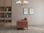 Modern 3-Seater Sofa with Matt Black Legs