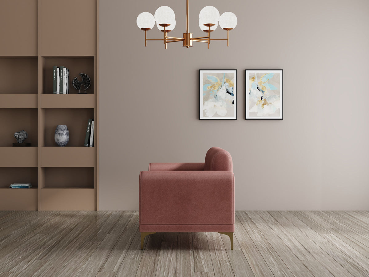 Modern 3-Seater Sofa with Matt Black Legs
