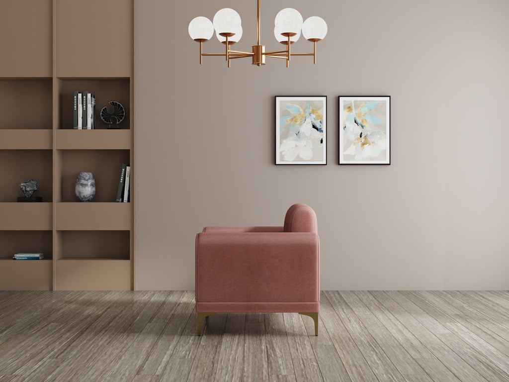 Modern 3-Seater Sofa with Matt Black Legs