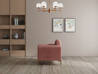 Modern 3-Seater Sofa with Matt Black Legs