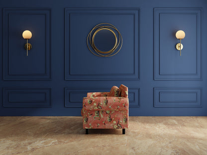 Modern 3-Seater Sofa With Sleek Metal Legs