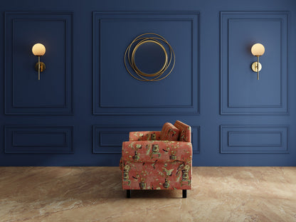 Modern 3-Seater Sofa With Sleek Metal Legs