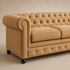 Close-up of the Allington sofa frame and construction details