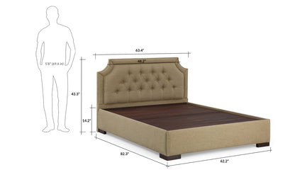 Isadora Fully Upholstered Bed without Storage