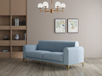 Modern 3-Seater Sofa With Metal Legs