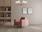 Modern 3-Seater Sofa with Matt Black Legs