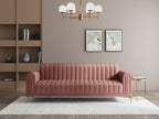 Modern 3-Seater Sofa with Matt Black Legs