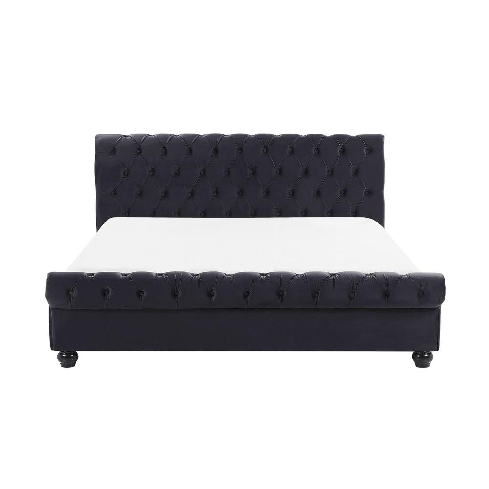 Arya Upholstered Bed Without Storage In Suede