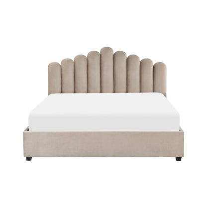 Jame Bed Without Storage In Suede