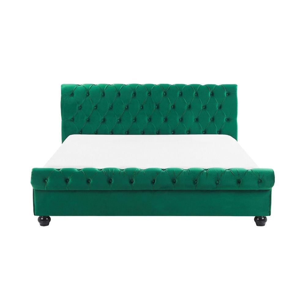 Arya Upholstered Bed Without Storage In Suede