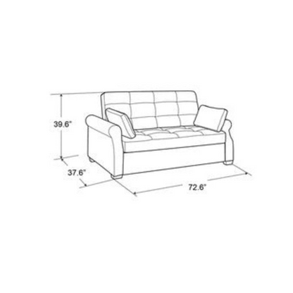 Elegance Scape Sofa Cum Bed in Suede