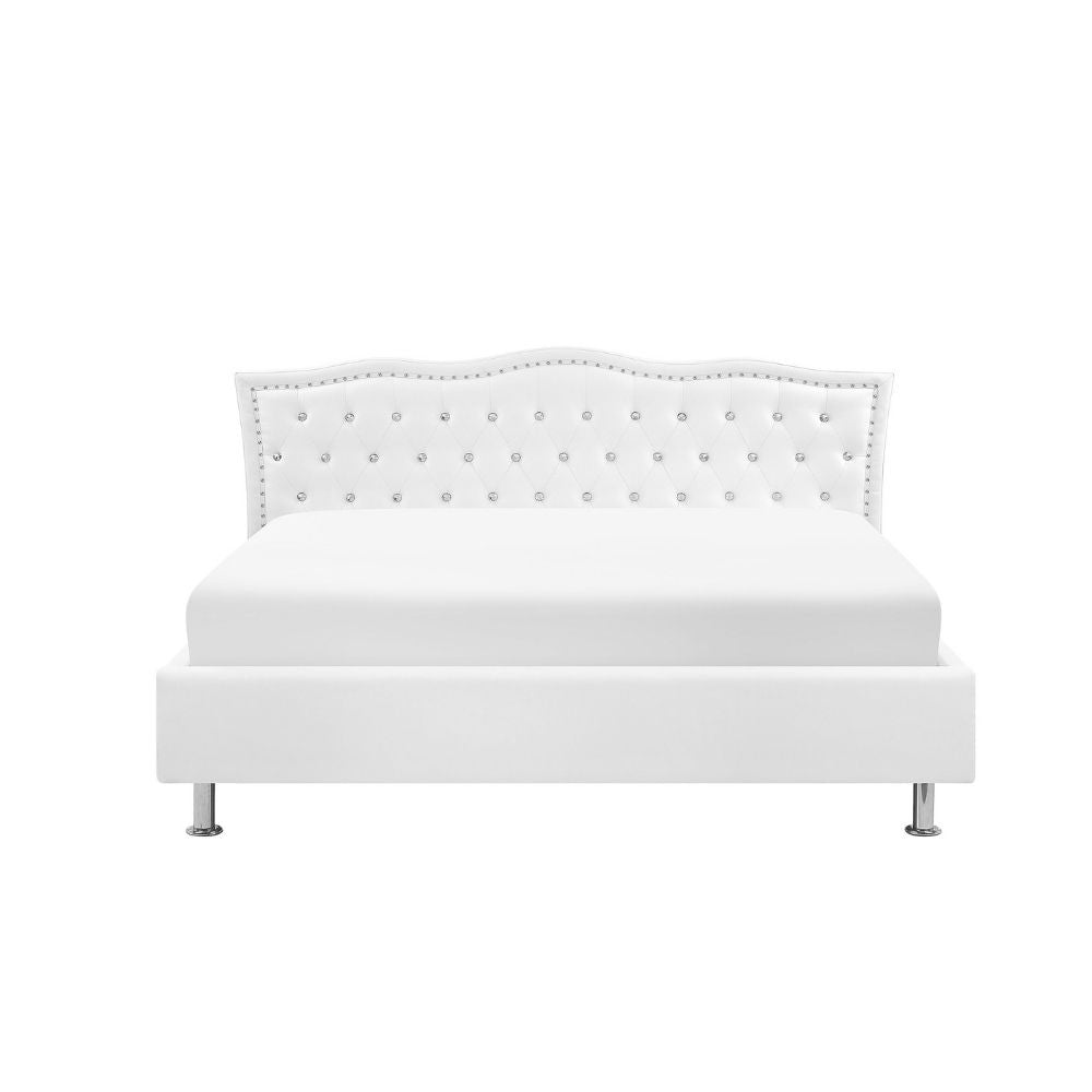 Lyanna Upholstered Bed Without Storage In Leatherette