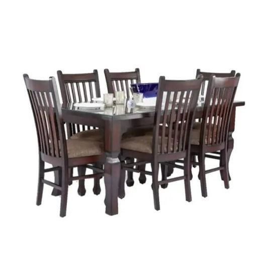 Coastal Charm Dining Set - 6 Seater