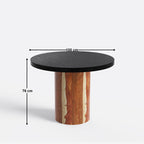 Luis-Jean Textured Black Dining Table Set with Premium Trimming -  2, 4 & 6 Seater/ All sizes