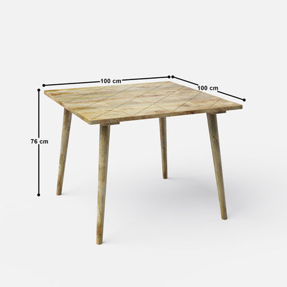 Helena Dining Table Set - 4 Seater/100 cm