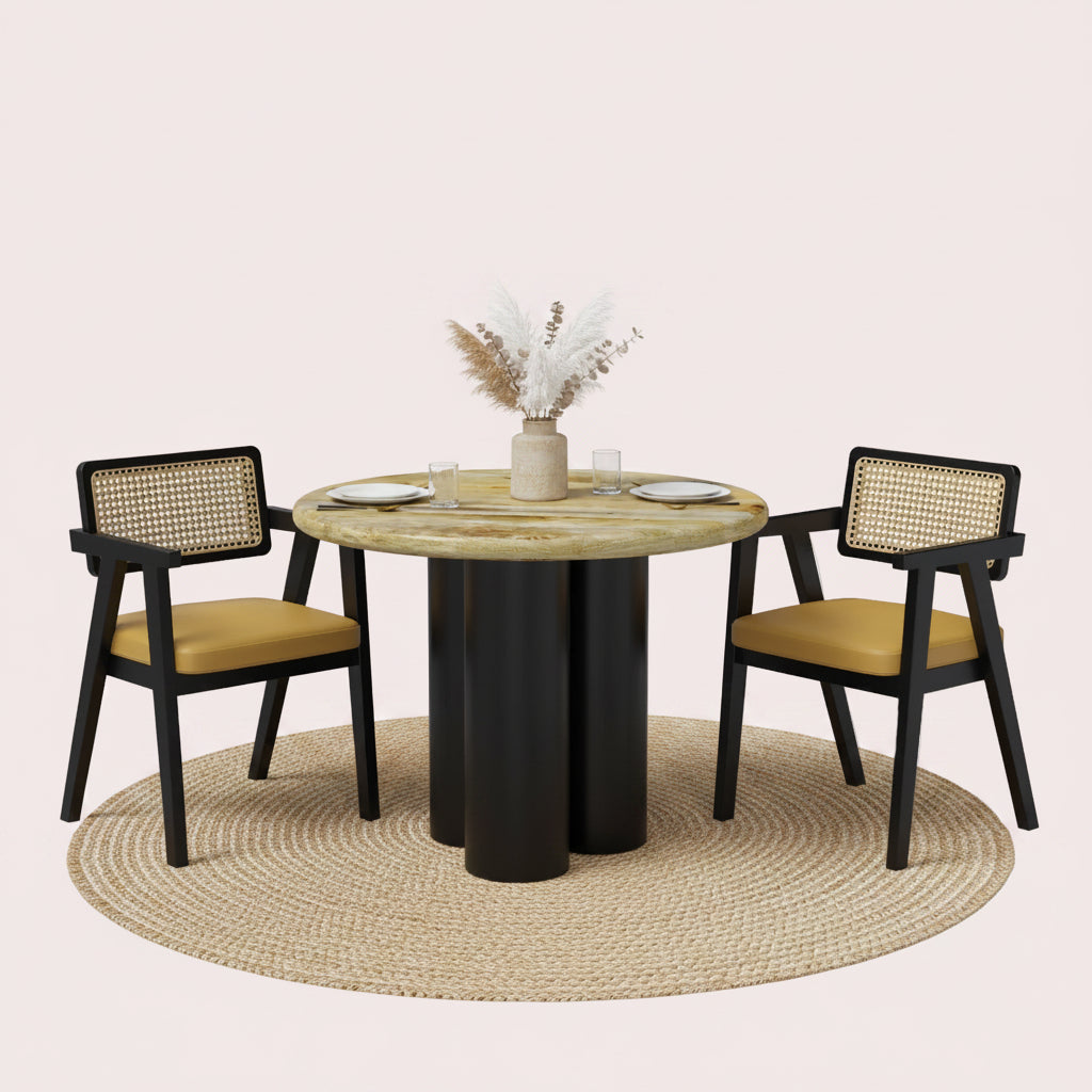 Amor-Bob Dining Table Set - 2, 4 & 6 Seater/ All sizes