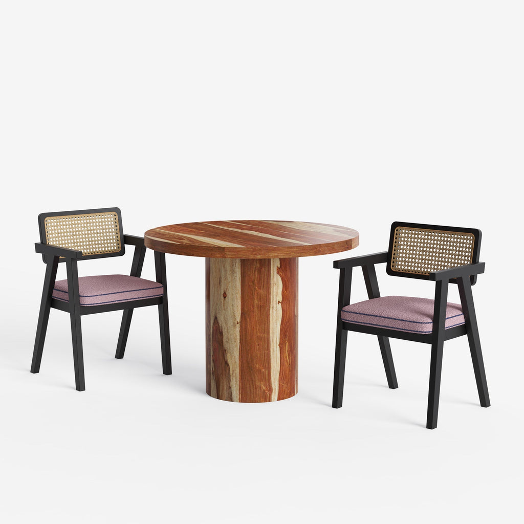 Luis-Bob Dining Table Set with Premium Trimming -  2, 4 & 6 Seater/ All sizes