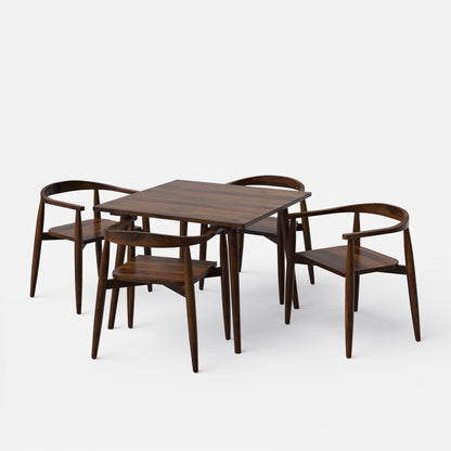 Helena Millie Walnut Dining Table Set - 4 & 6 Seater/All sizes