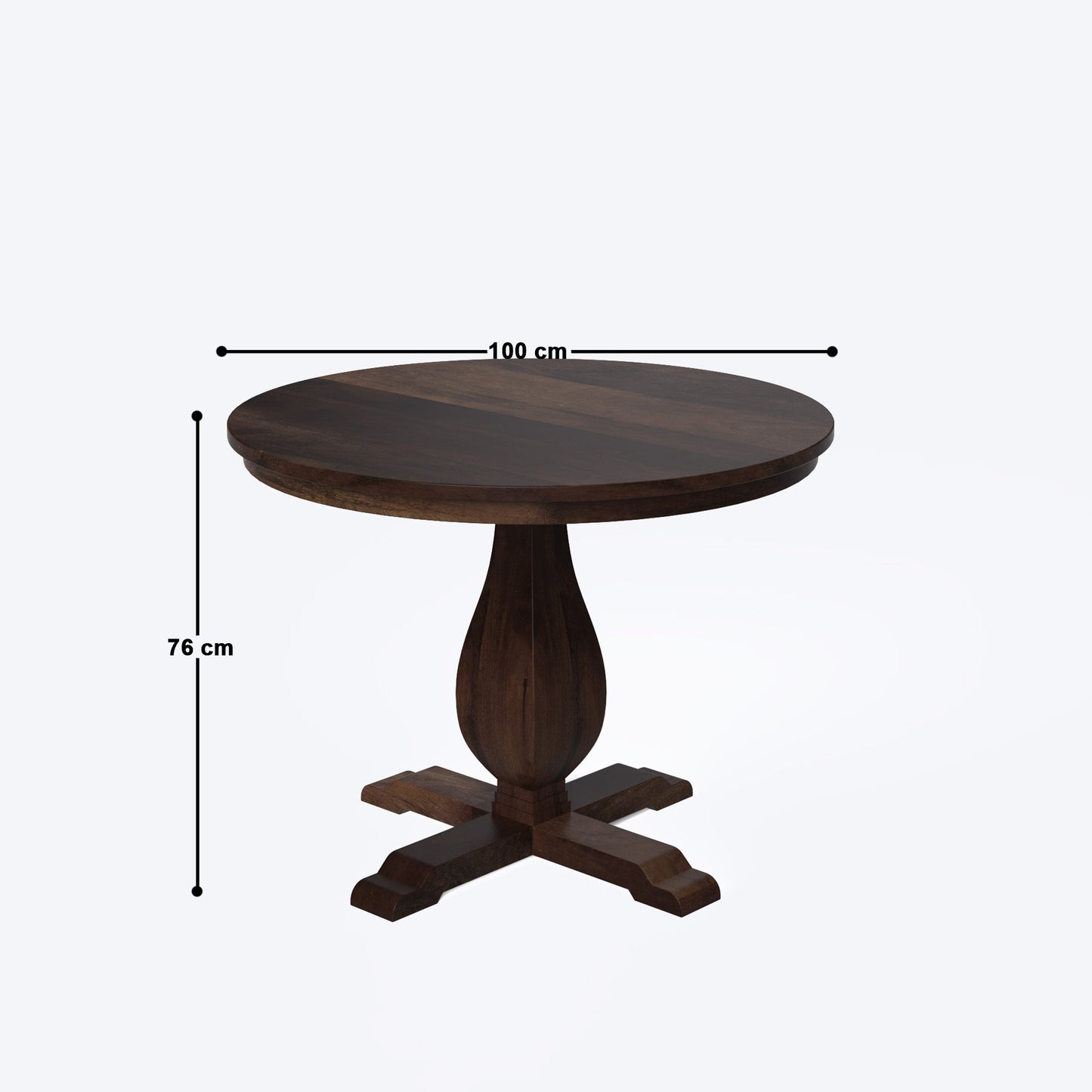 Derbyshire Round Dining Table - 4 & 6 Seater/All Sizes