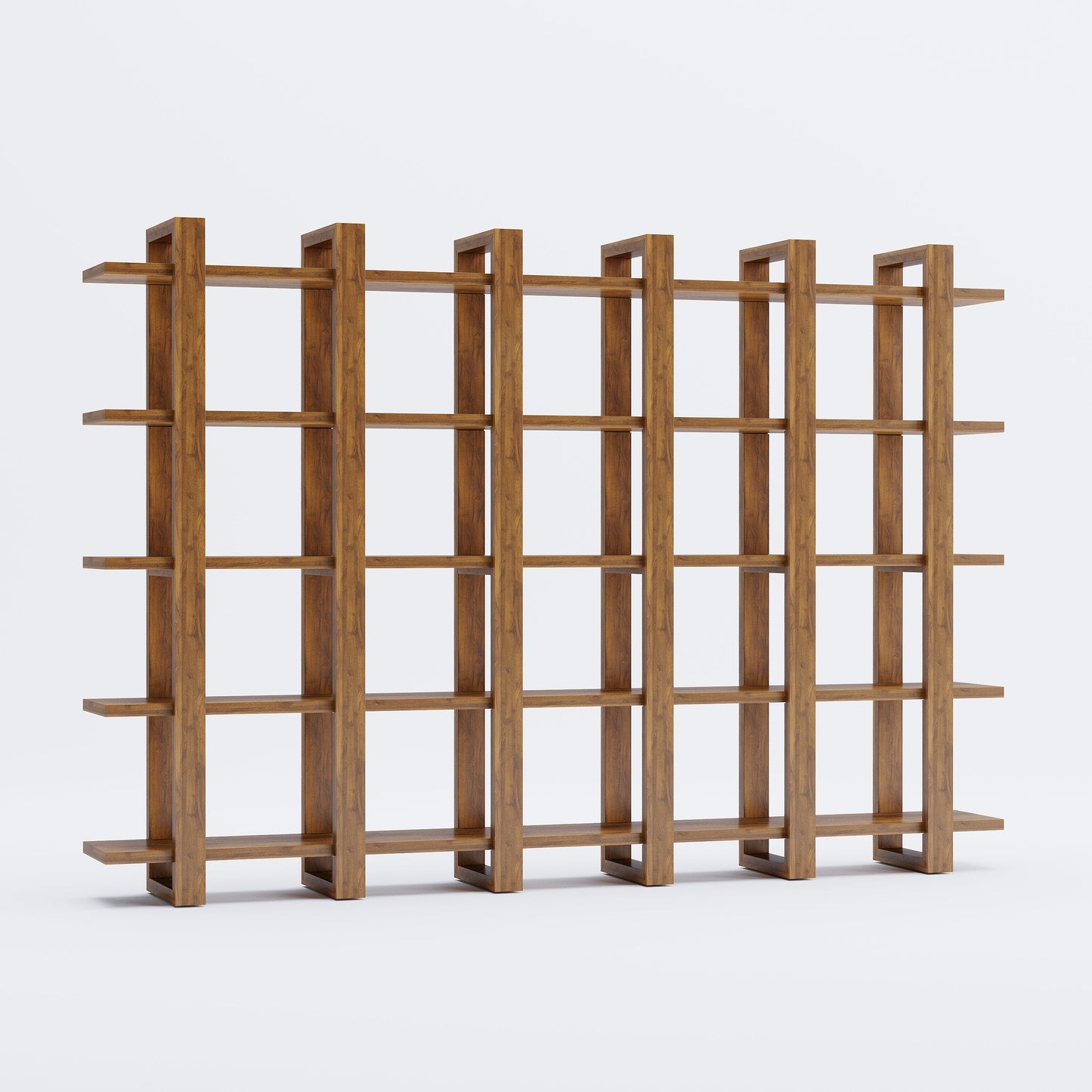 Harmony Shelf/Bookcase - 98" - Solid Teak Wood