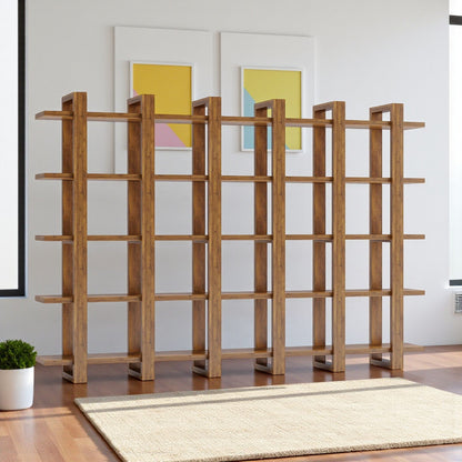 Harmony Shelf/Bookcase - 98" - Solid Teak Wood