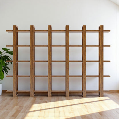 Harmony Shelf/Bookcase - 98" - Solid Teak Wood