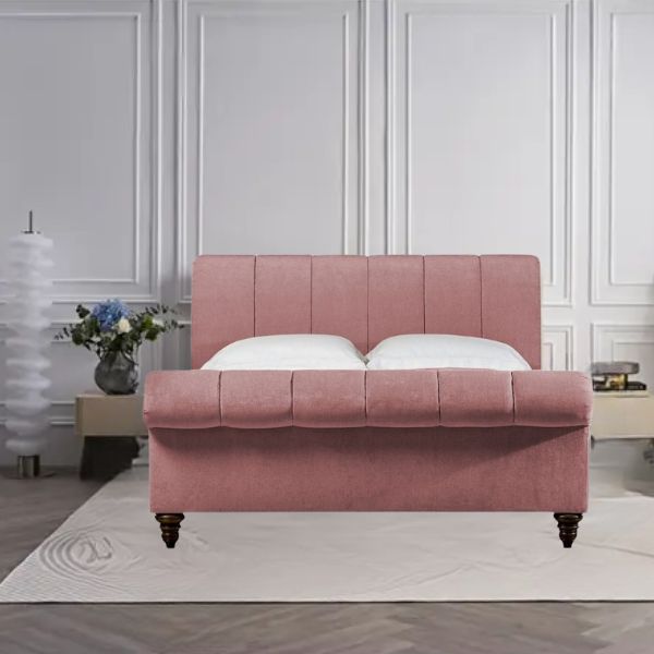 Arya Pro Upholstered Bed Without Storage In Suede