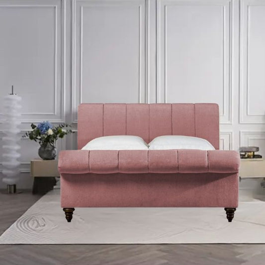 Arya Pro Upholstered Bed Without Storage In Suede